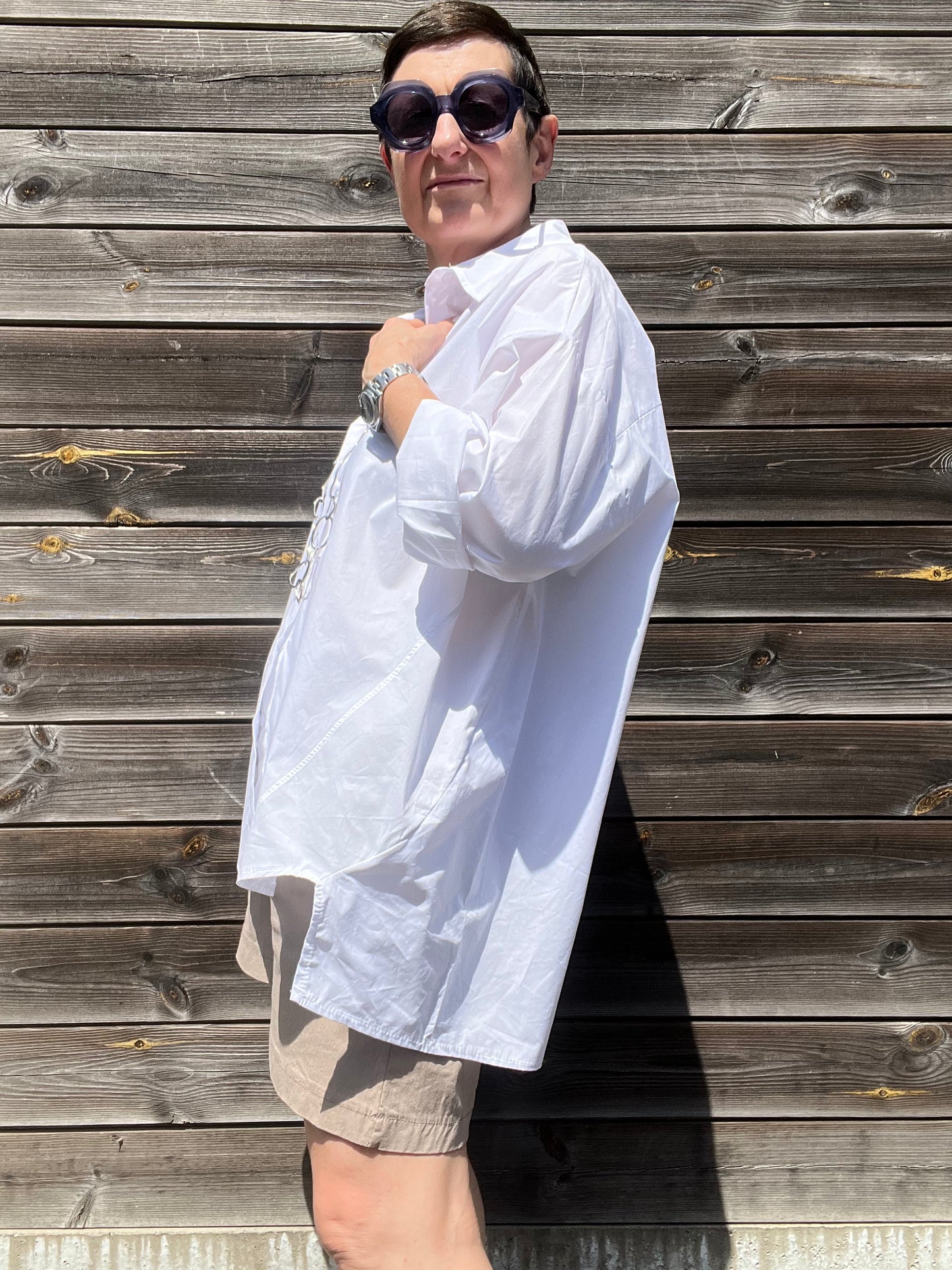 GOODJOB chemise oversize en coton white
