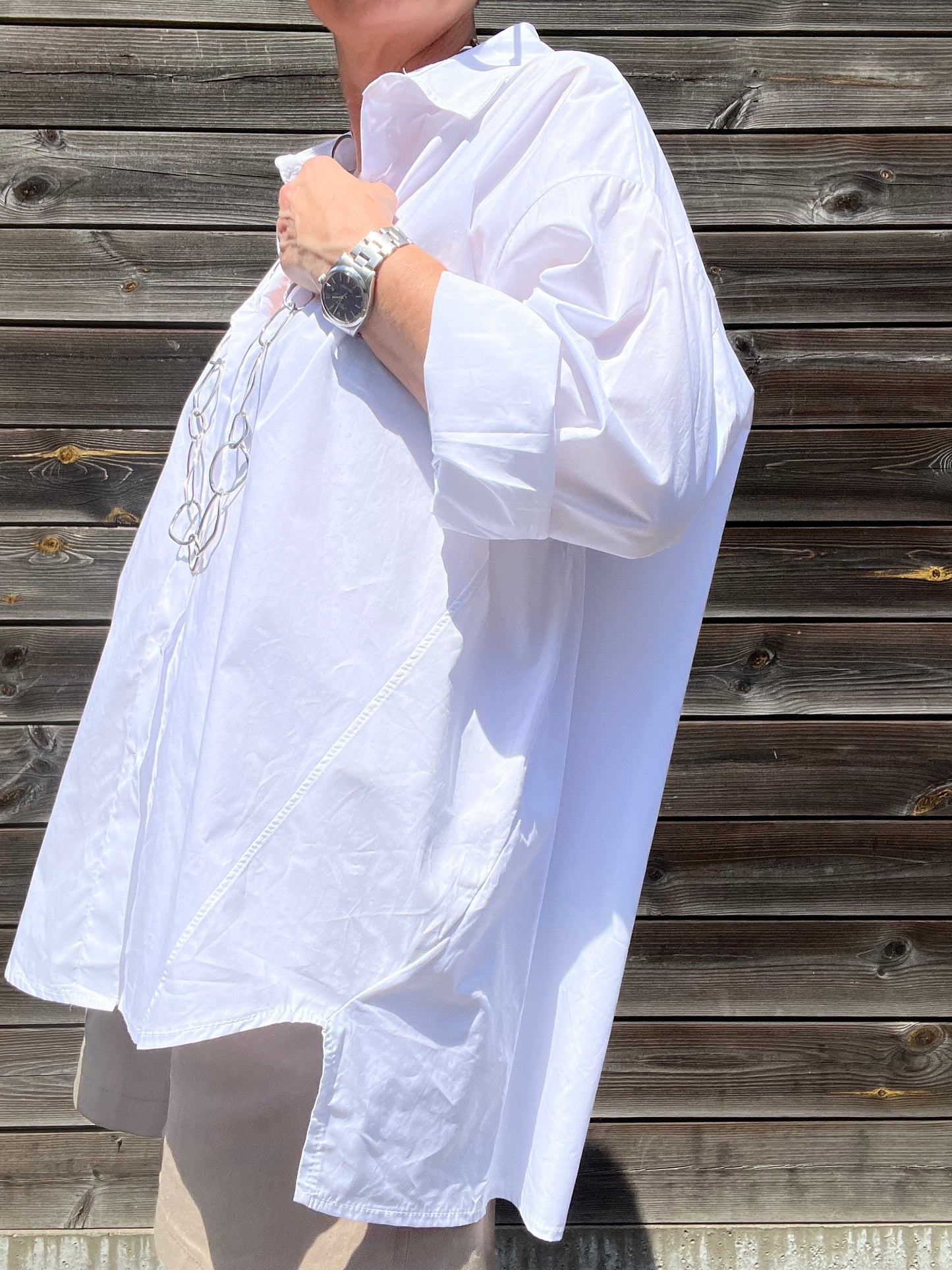 GOODJOB chemise oversize en coton white