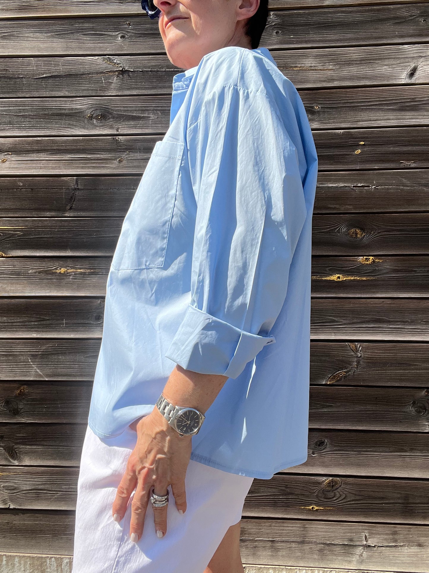 JOB chemise en coton blue
