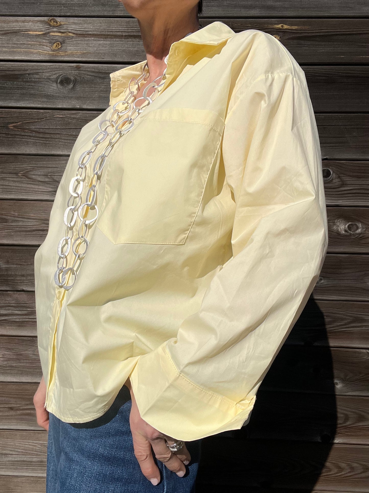 JOB chemise en coton butter yellow