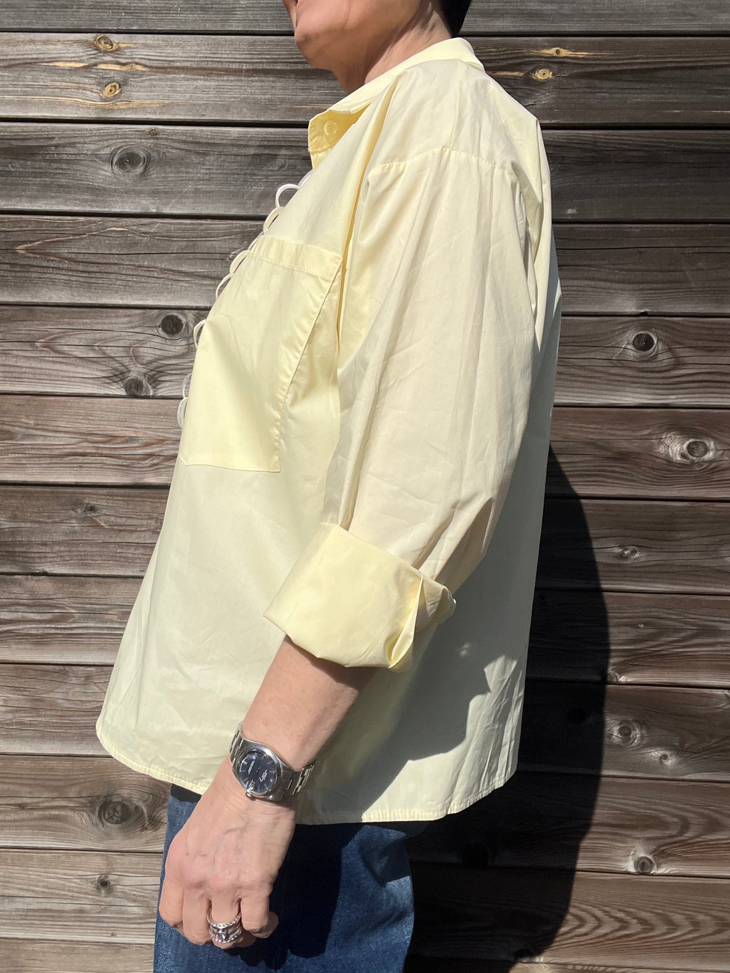 JOB chemise en coton butter yellow