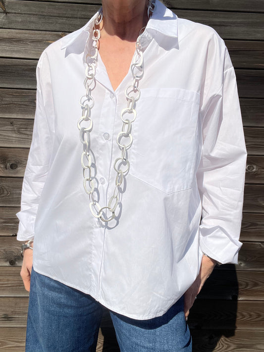 JOB chemise en coton white