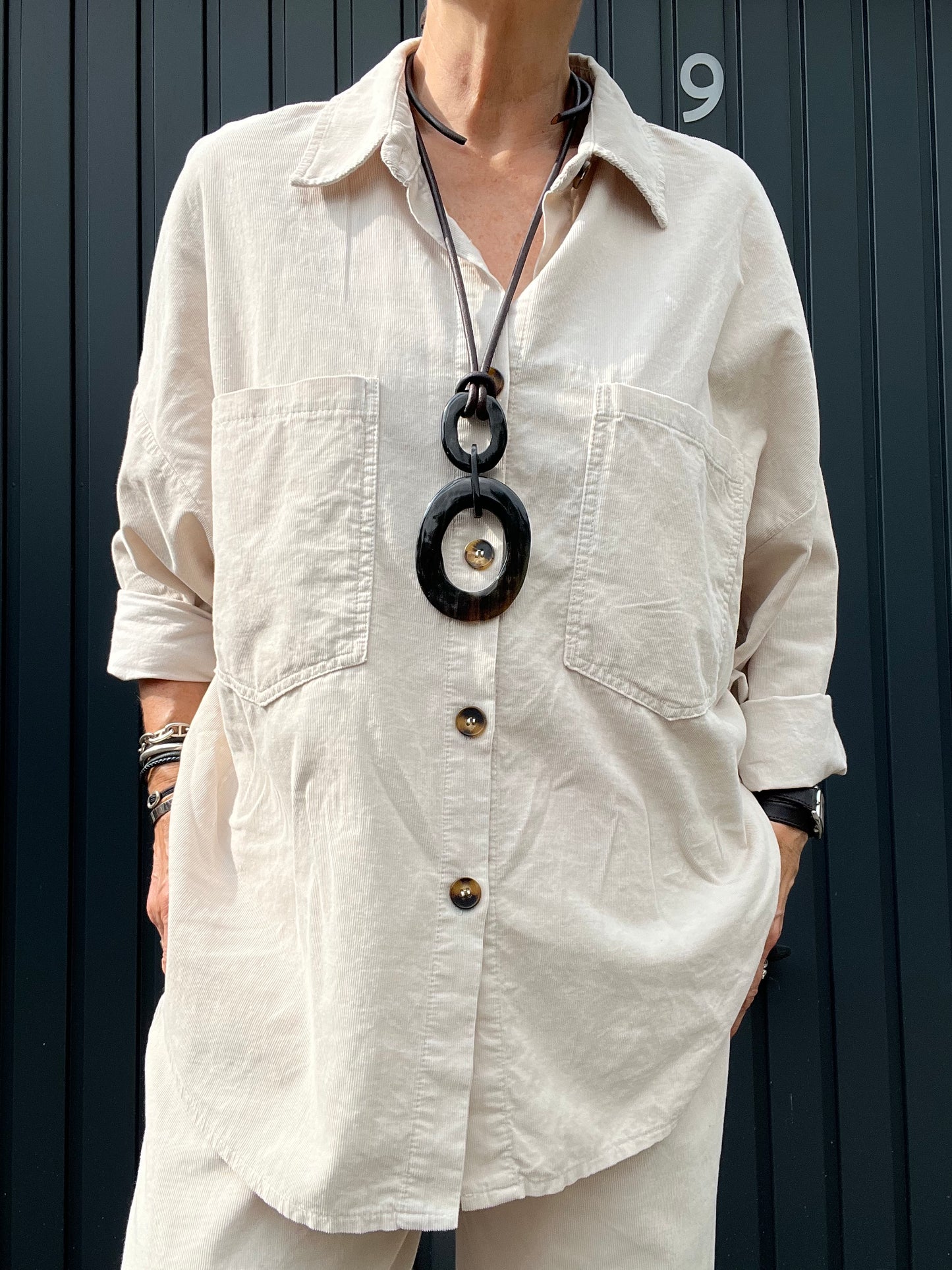 MILTON chemise baby velours cream