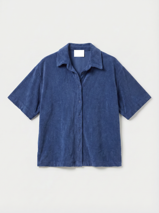 SPONSOR chemise en éponge navy