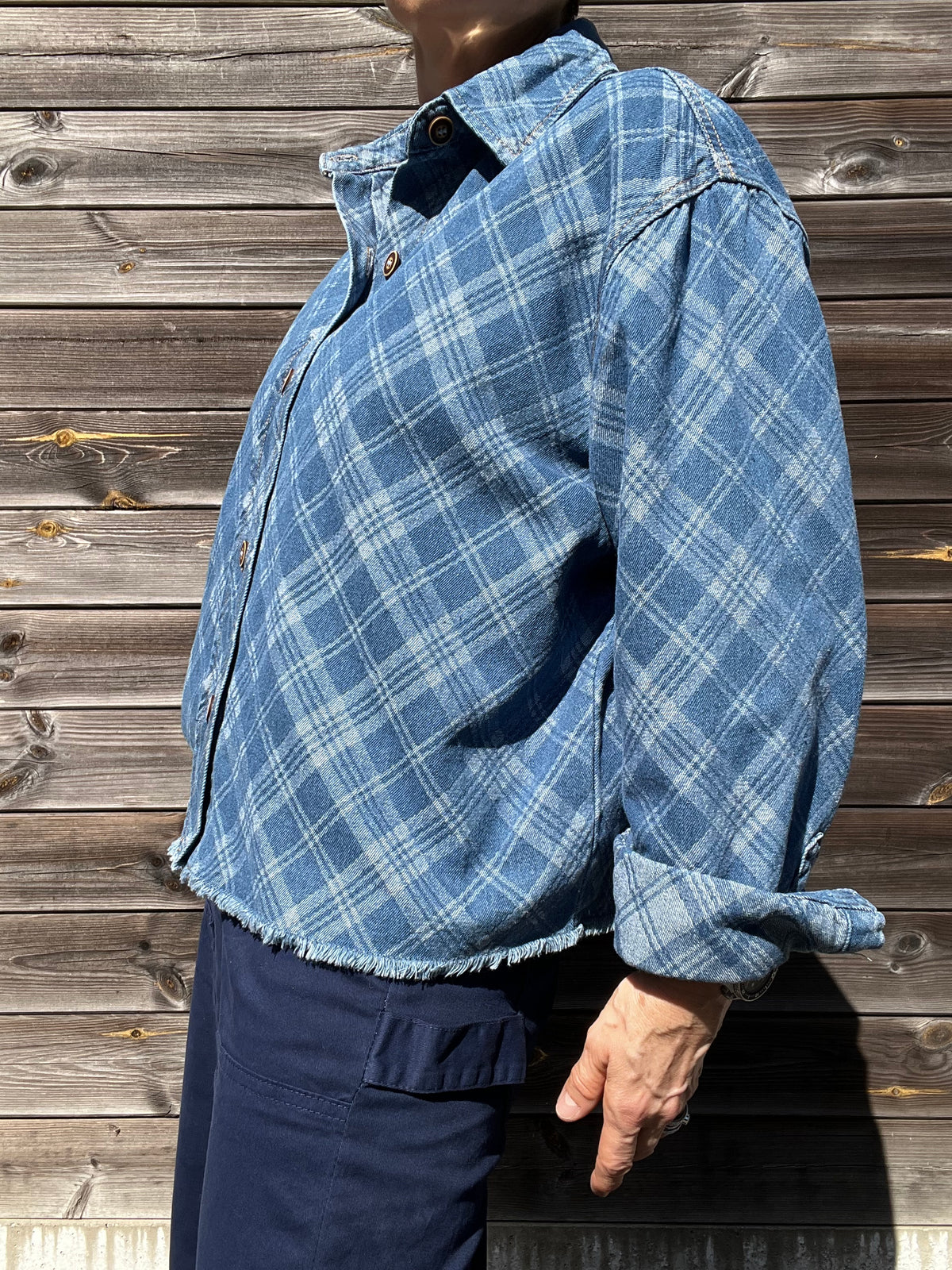 TAVISH chemise denim à carreaux