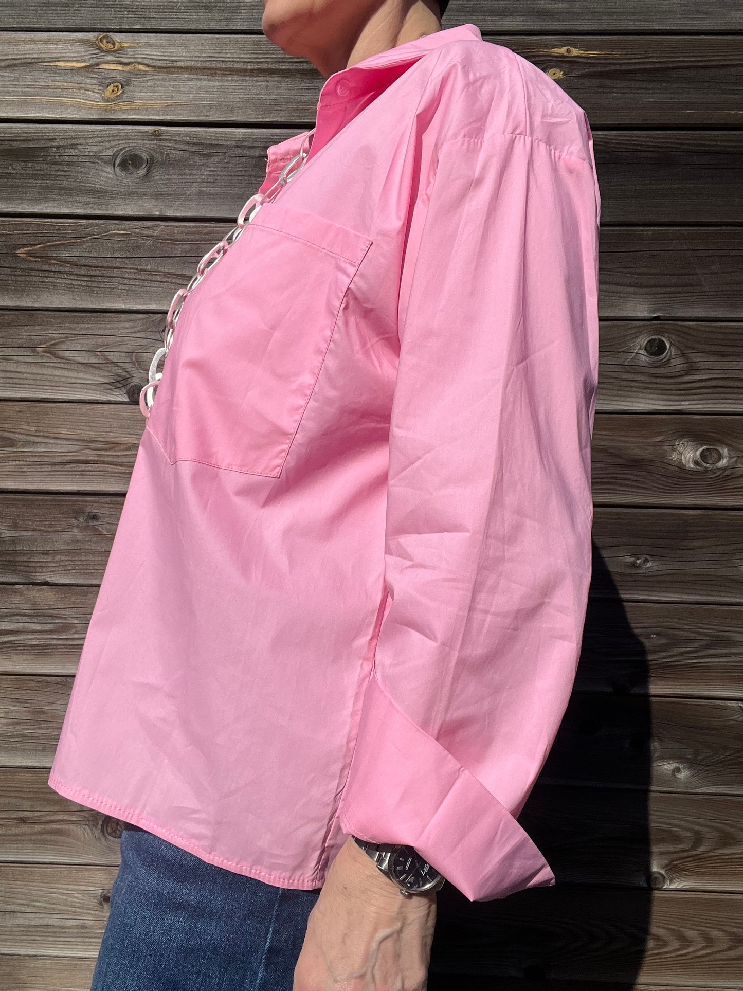 JOB chemise en coton bubblegum