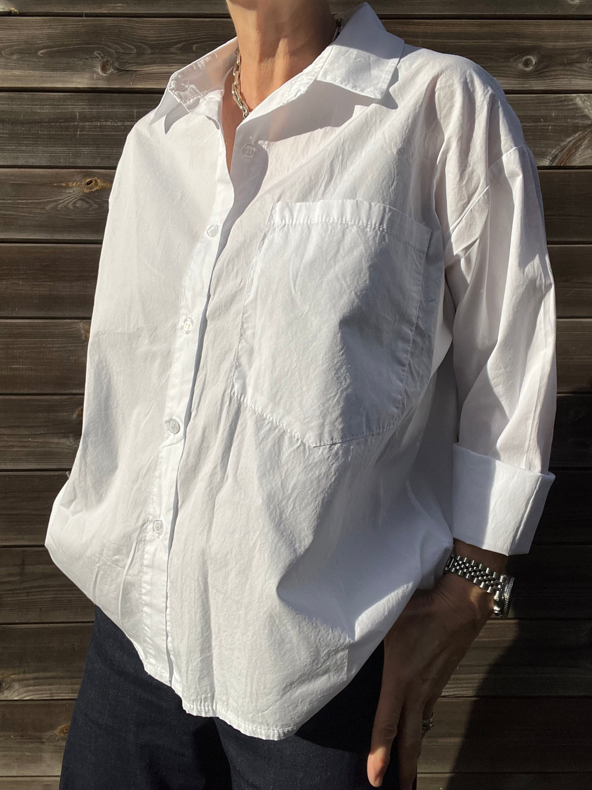 JOB chemise en coton white
