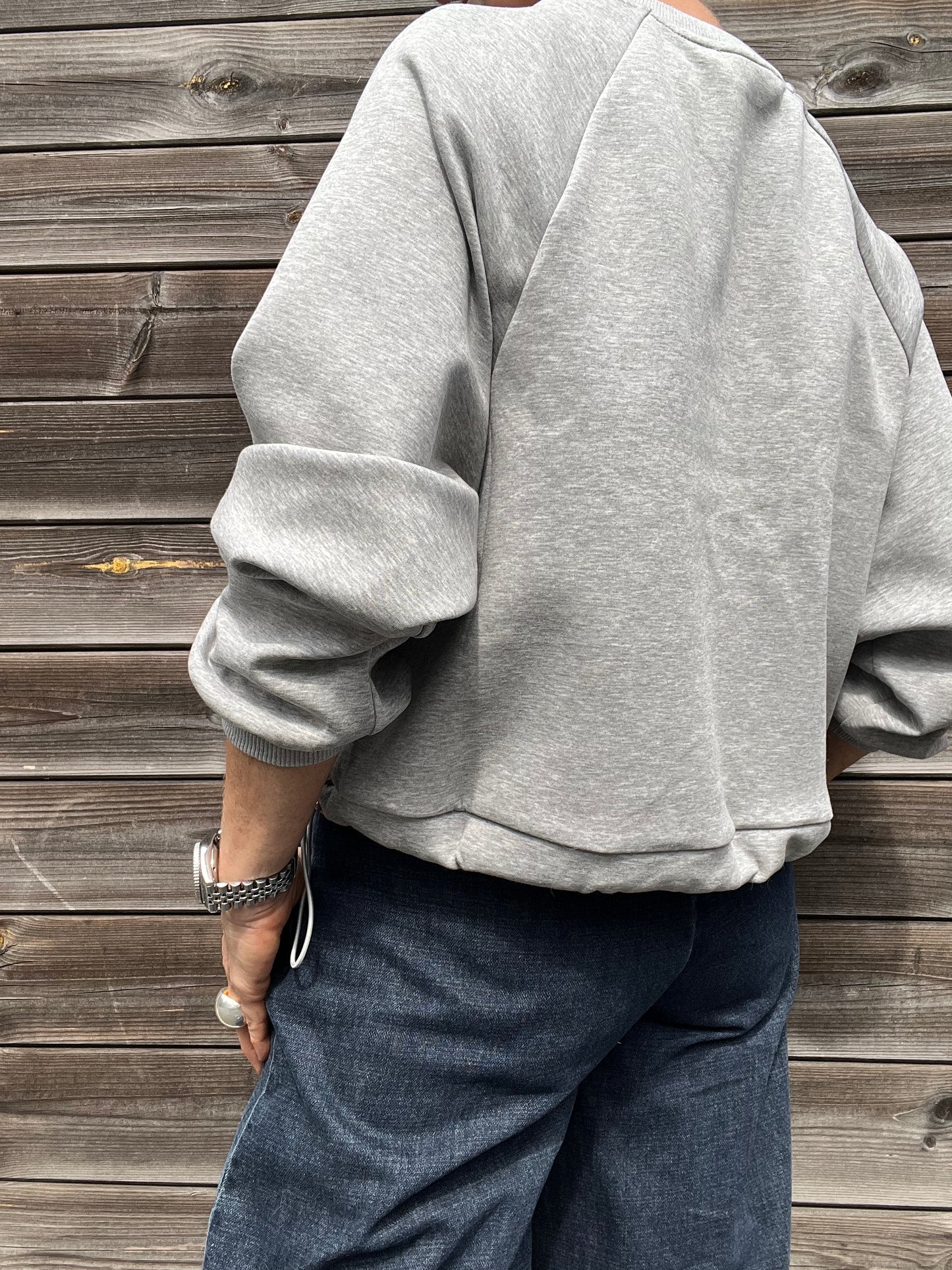 TENDERSEQ sweat paillettes grey
