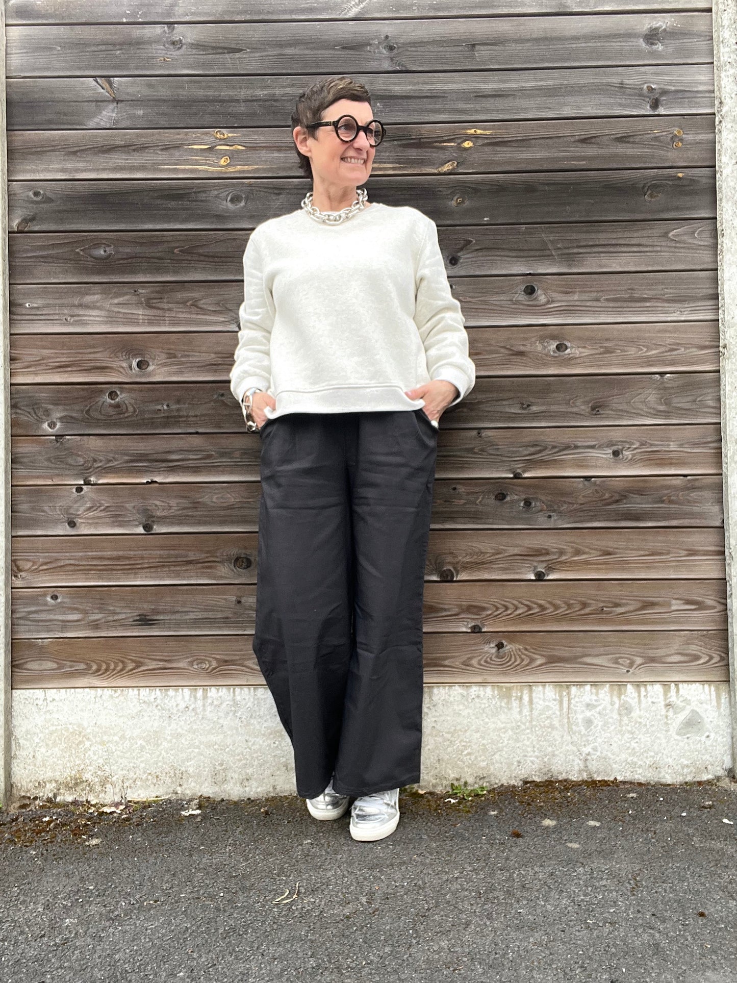 TRISH sweat message strass