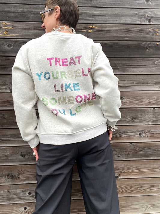 TRISH sweat message strass