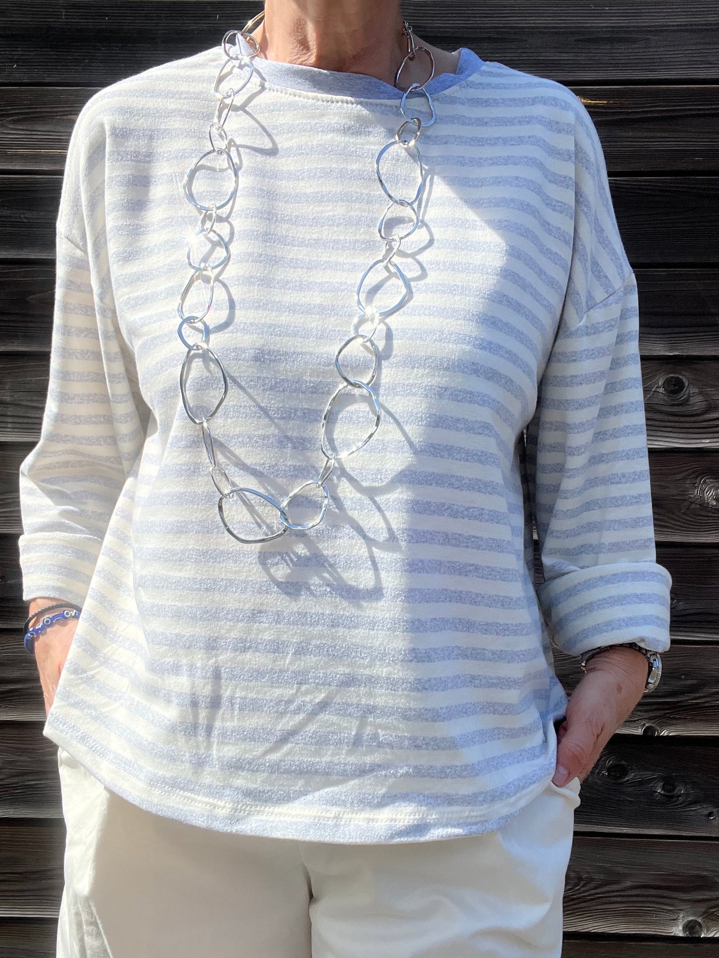 JACKPOT T-shirt marinière grey