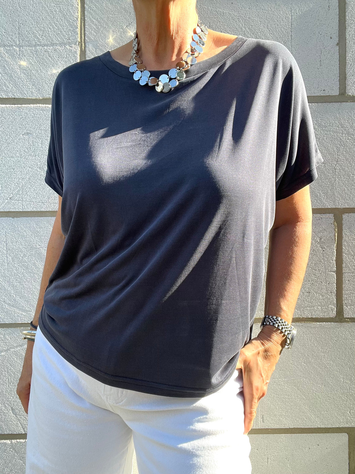 CONSTANZA t-shirt fluide navy