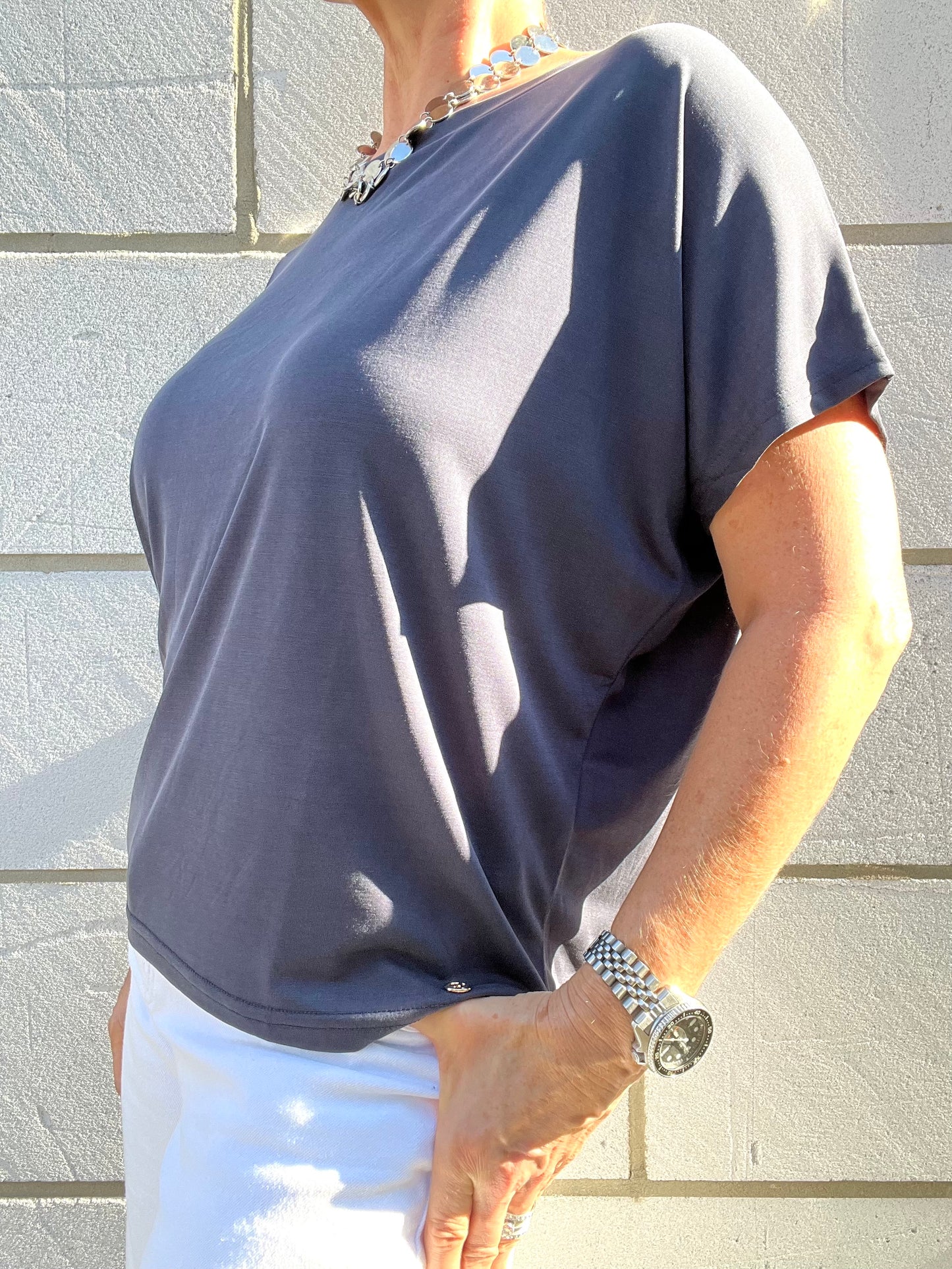 CONSTANZA t-shirt fluide navy