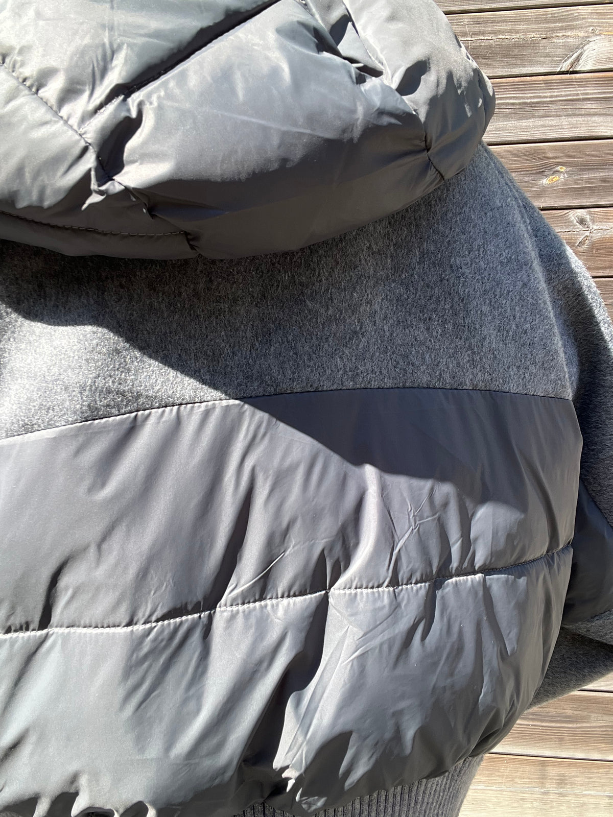 OFELIA veste bi-matière grey