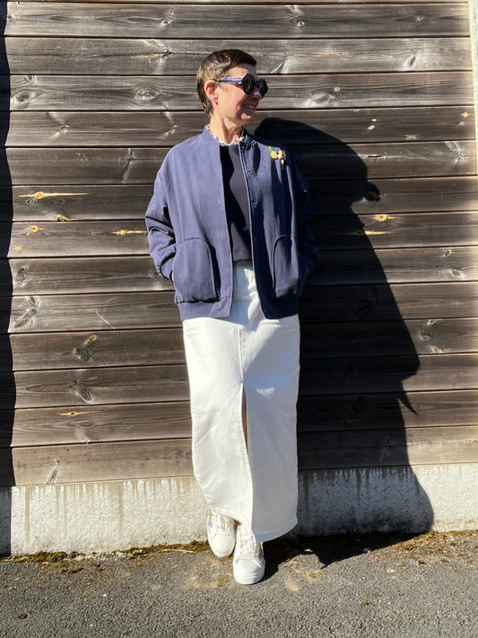 CALISSY bomber en coton navy