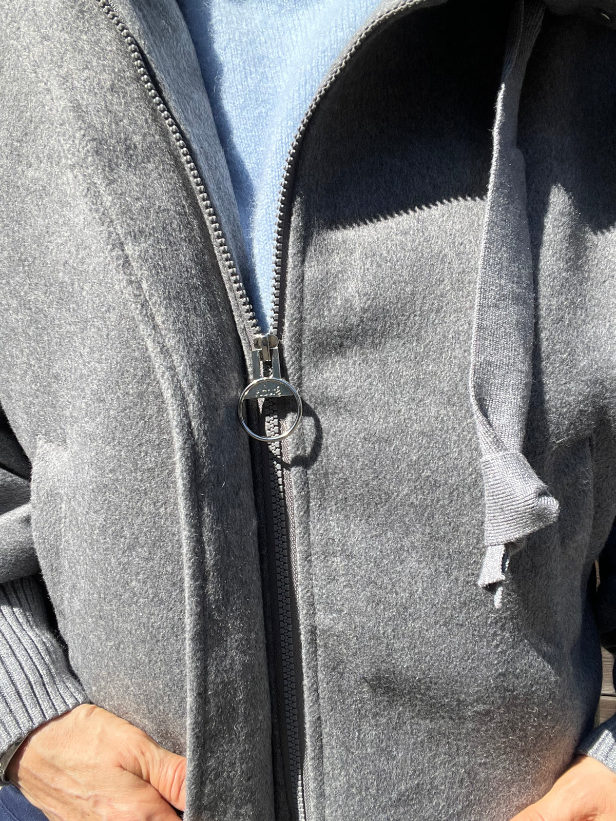 OFELIA veste bi-matière grey