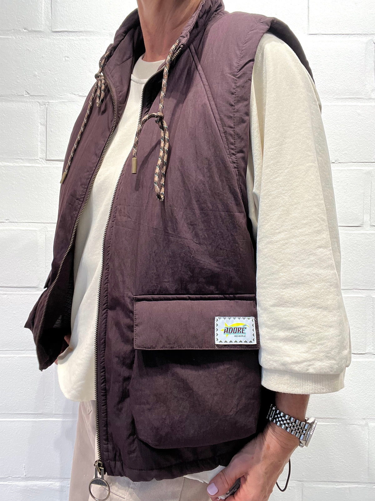 RITA veste body warmer wine