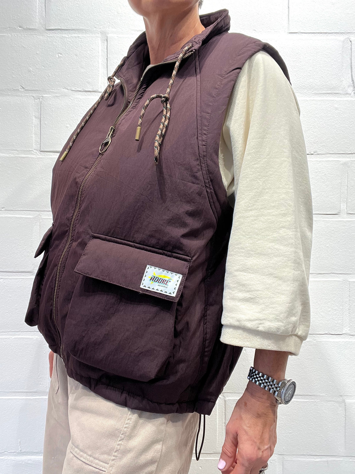 RITA veste body warmer wine