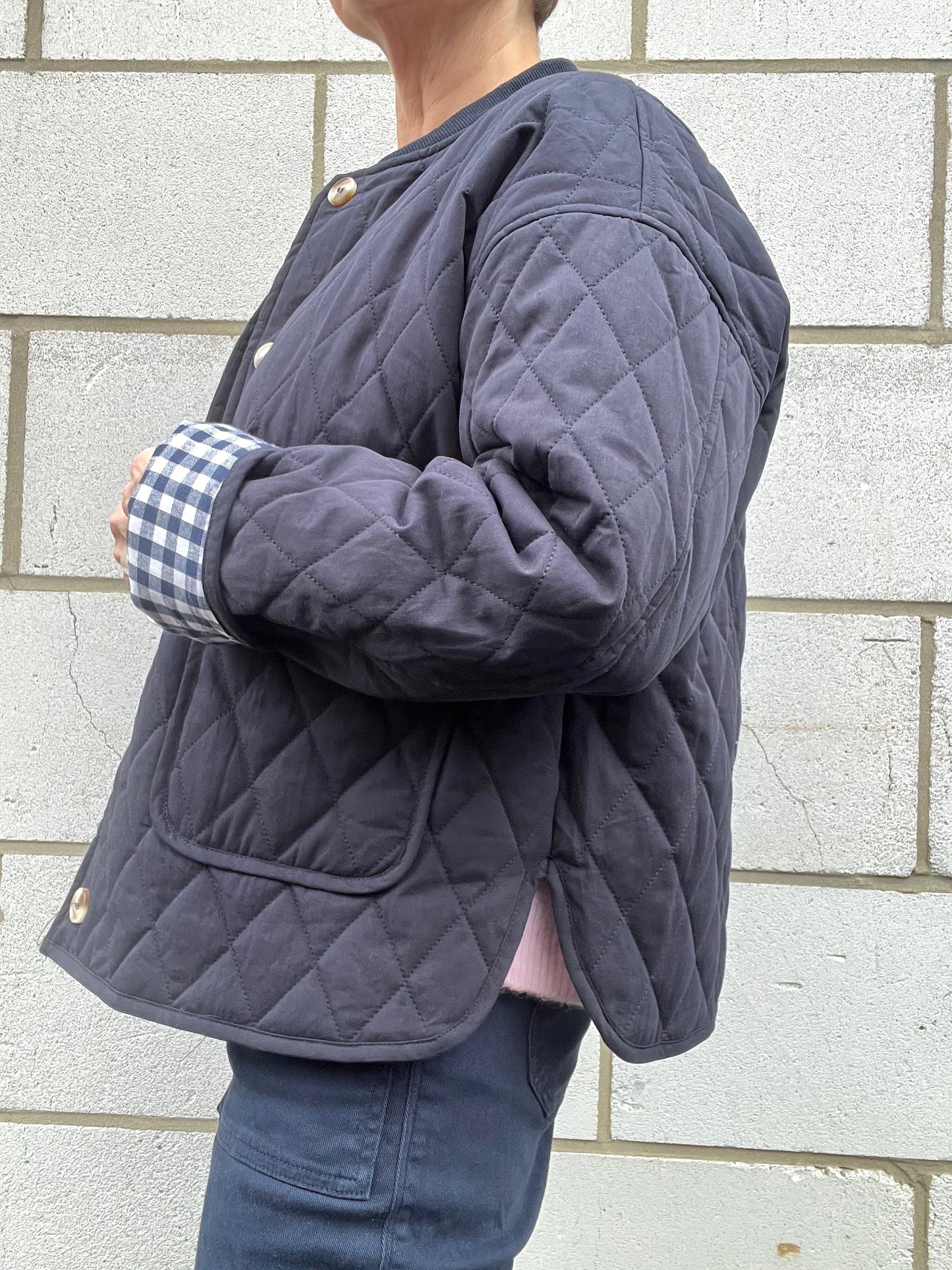 VITTORIA veste matelassée navy