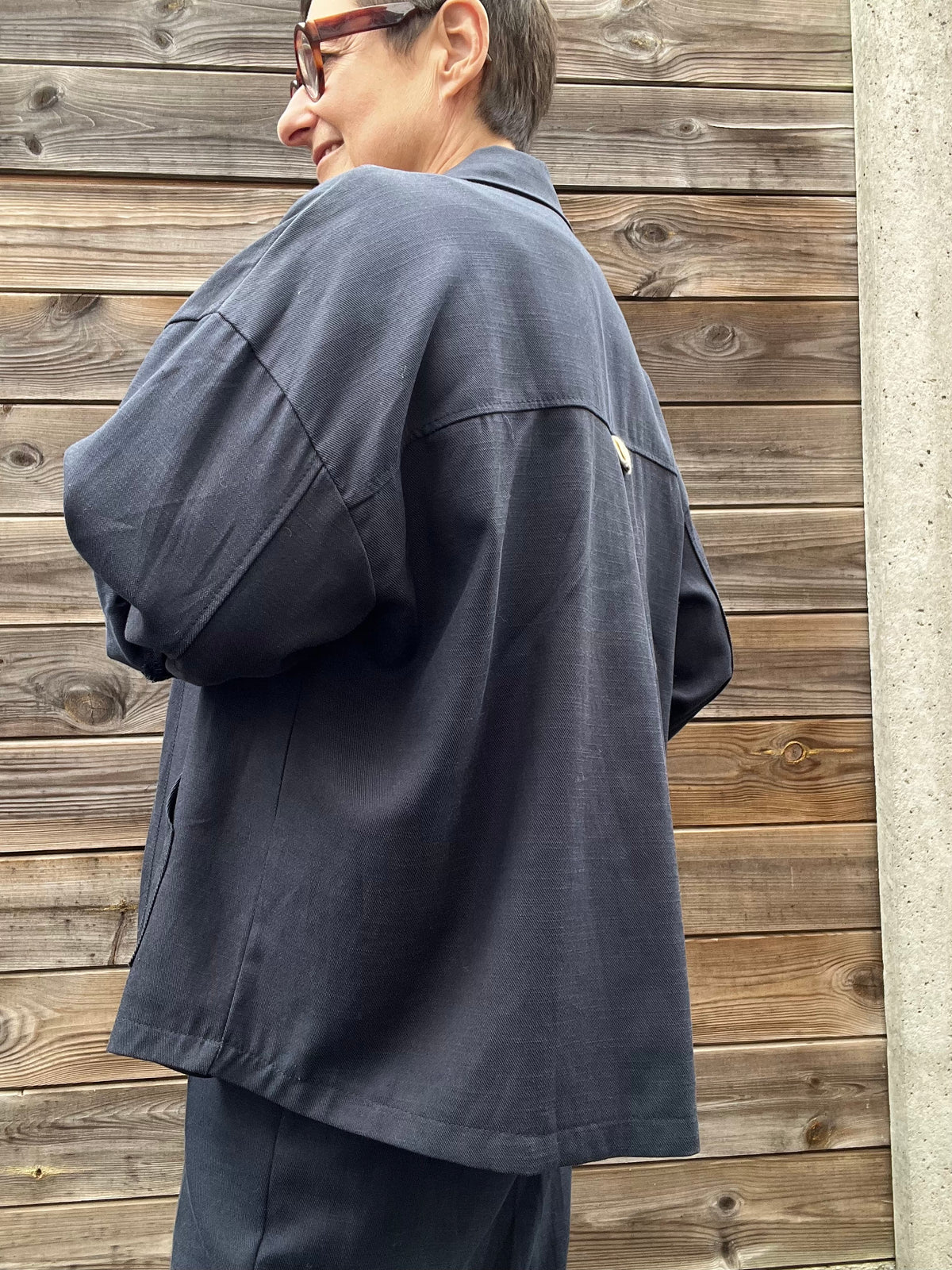 WED veste chemise navy