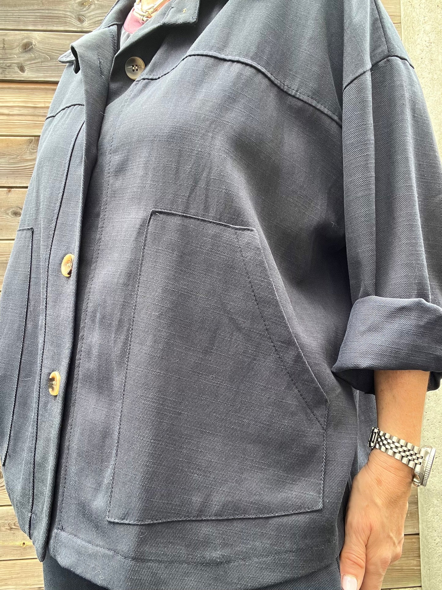 WED veste chemise navy