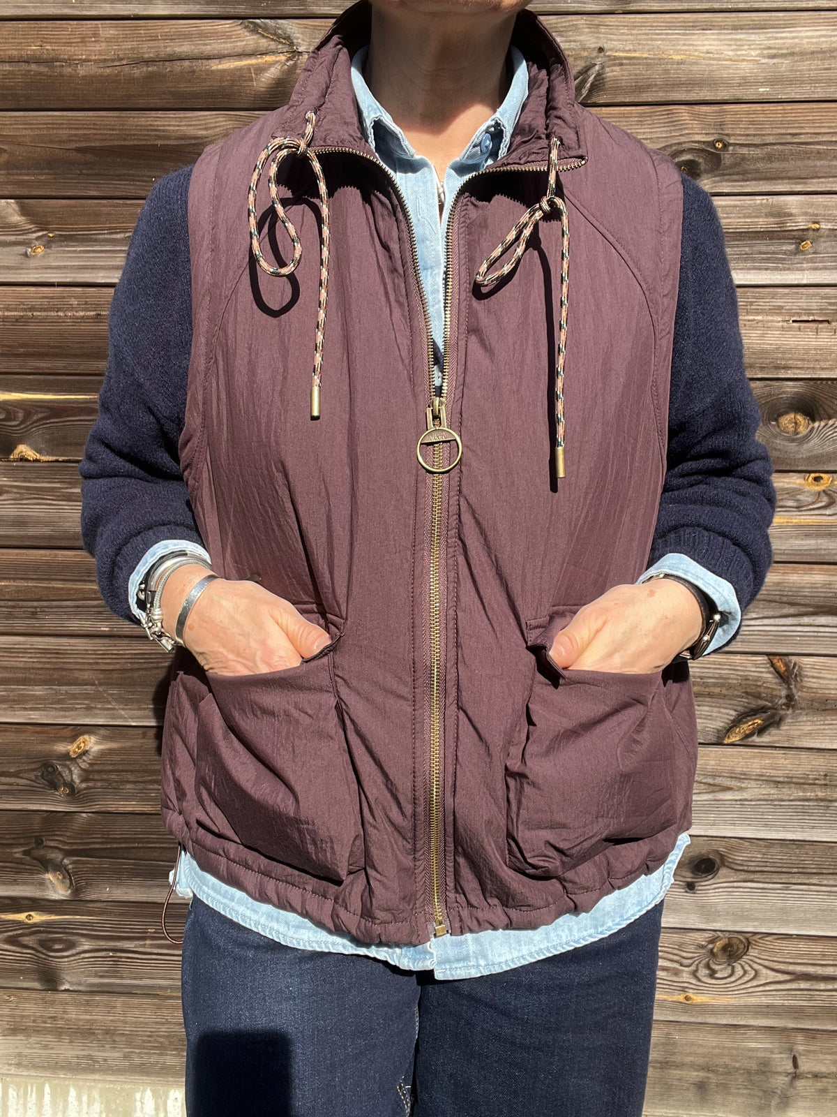 RITA veste body warmer wine