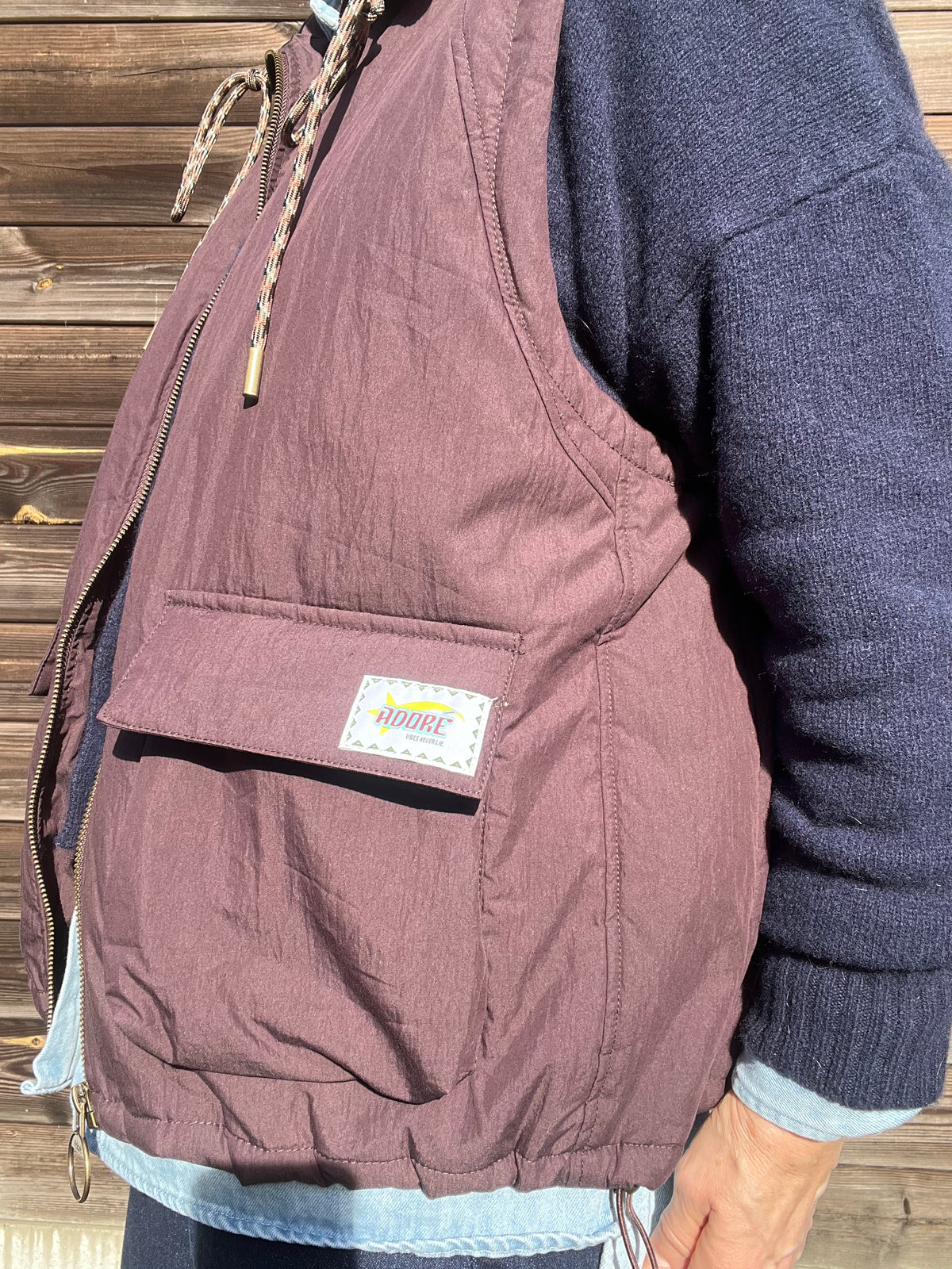 RITA veste body warmer wine